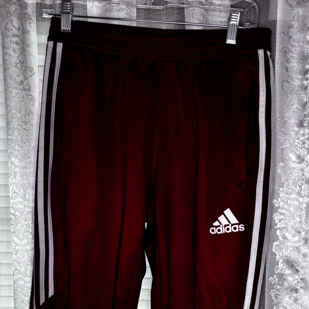 Adidas Kids‎ Red Joggers with White Accents